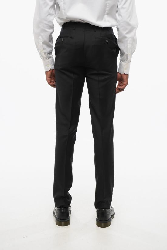  꼬르넬리아니 스트레이트 팬츠 765Z2ZH0008233 020 Black - CORNELIANI