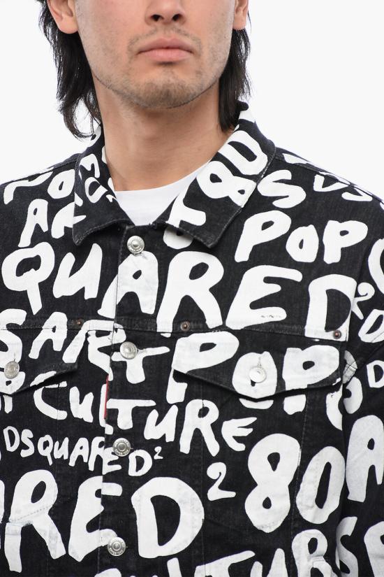  디스퀘어드2 자켓 S74AM1462 S30503 900 Black White - DSQUARED2