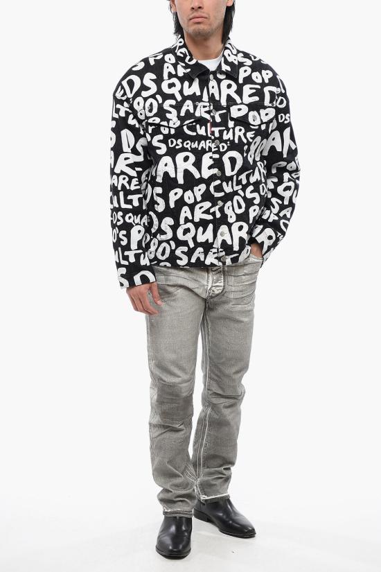  디스퀘어드2 자켓 S74AM1462 S30503 900 Black White - DSQUARED2