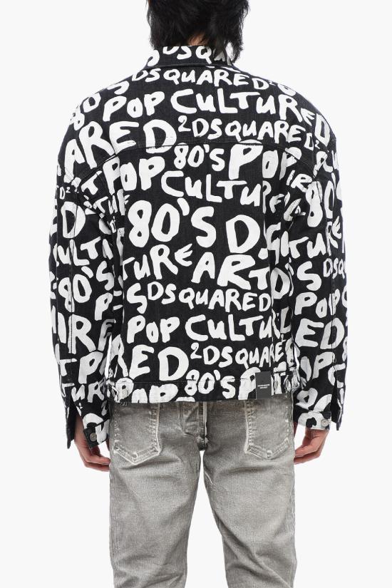  디스퀘어드2 자켓 S74AM1462 S30503 900 Black White - DSQUARED2