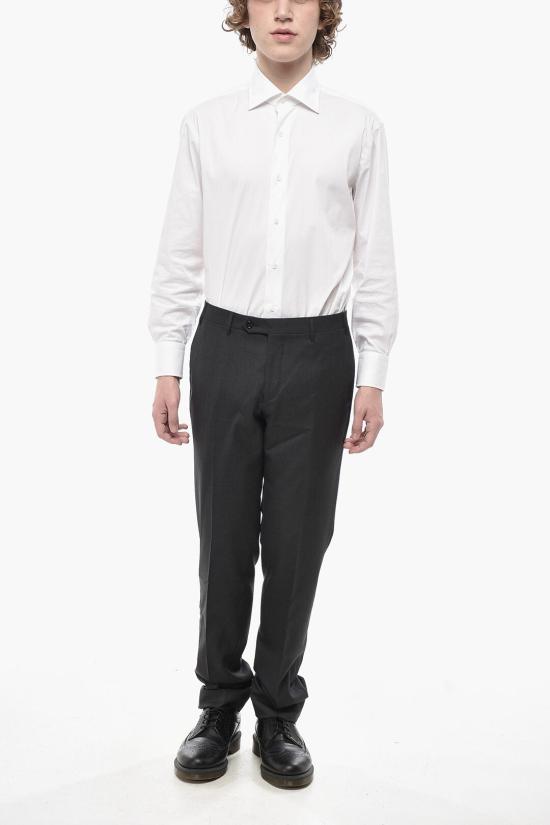  꼬르넬리아니 스트레이트 팬츠 785264 6818060 013 Gray - CORNELIANI