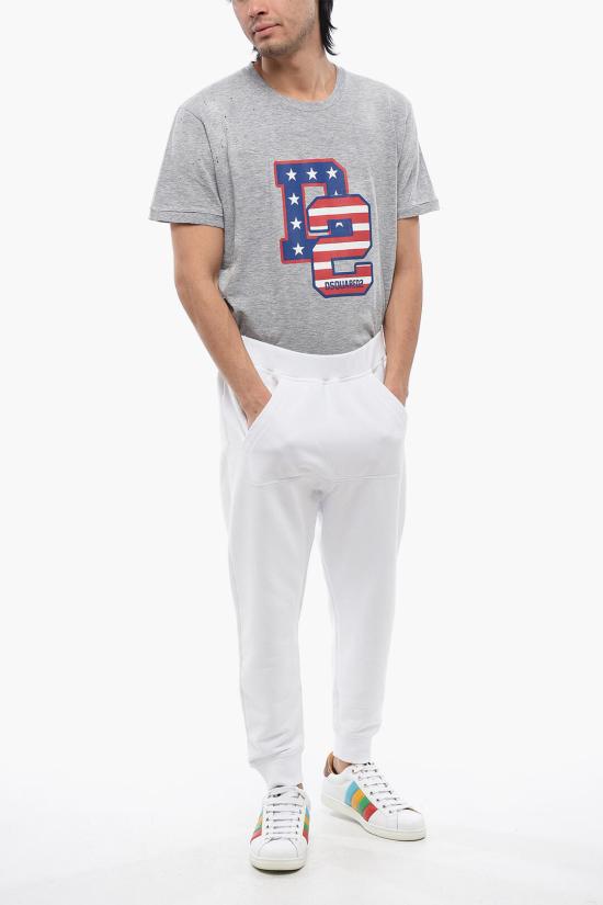  디스퀘어드2 스트레이트 팬츠 S74KB0861 S25551 100 White - DSQUARED2