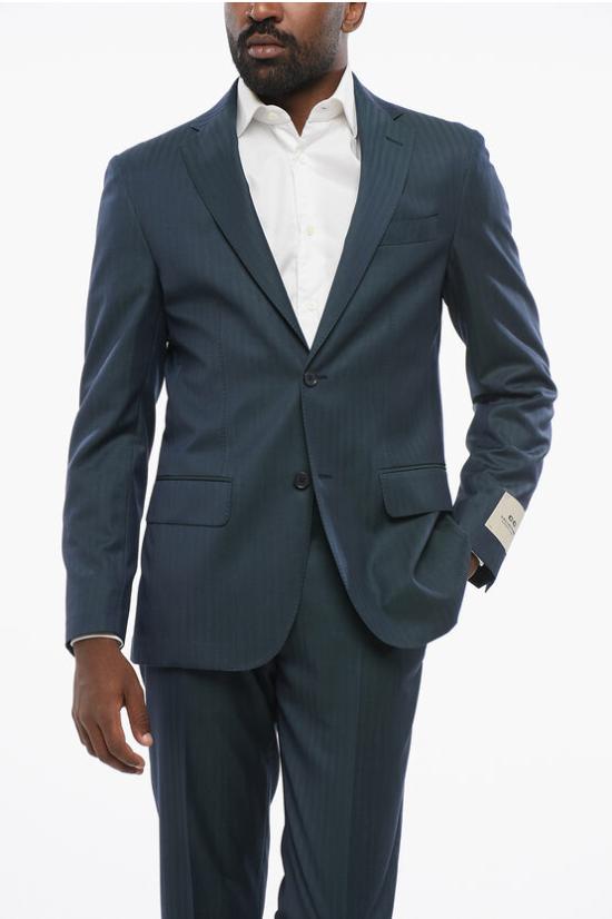  꼬르넬리아니 수트 세트 25NZ35 2537306 003 Blue - CORNELIANI