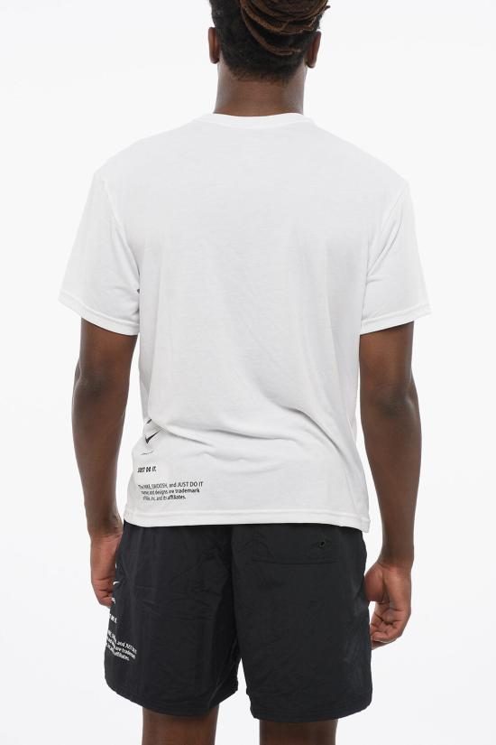  나이키 반팔 티셔츠 NESSF523 100 Black White - NIKE