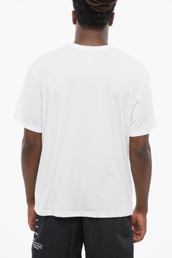  나이키 반팔 티셔츠 NESSF506 100 Black White - NIKE