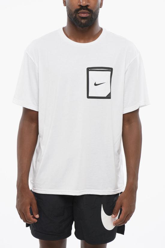  나이키 반팔 티셔츠 NESSF506 100 Black White