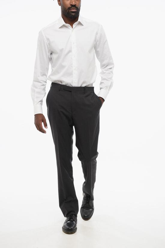  꼬르넬리아니 스트레이트 팬츠 865R03 0868414 013 Gray - CORNELIANI