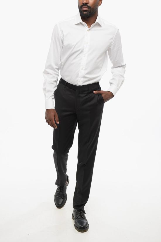  꼬르넬리아니 스트레이트 팬츠 785Z2Z 6838233 020 Black - CORNELIANI