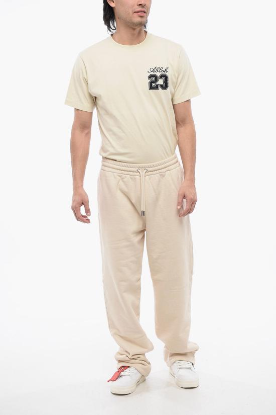  오프화이트 스트레이트 팬츠 OMCH054S24FLE0030301 Beige - OFF WHITE