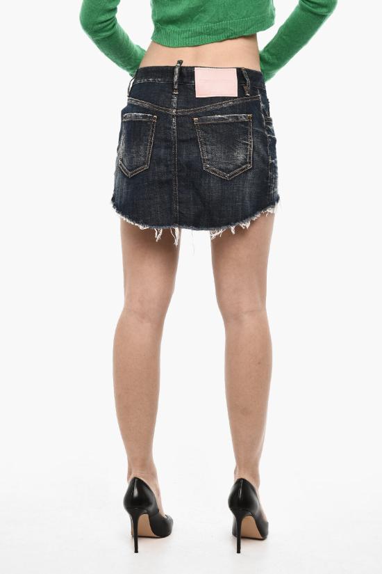  디스퀘어드2 숏 스커트 S75MA0913 S30342 470 Blue - DSQUARED2