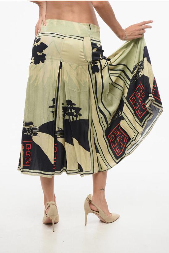  디스퀘어드2 롱 스커트 S75MA0837 S54874 003S Green - DSQUARED2