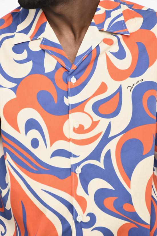  디스퀘어드2 반팔 셔츠 S71DM0708 D35027 001S Multicolor - DSQUARED2