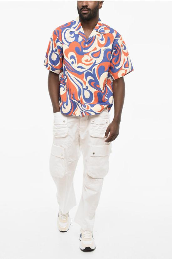  디스퀘어드2 반팔 셔츠 S71DM0708 D35027 001S Multicolor - DSQUARED2