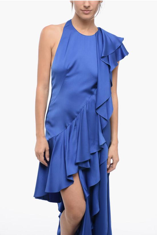  알렉산더 맥퀸 롱 원피스 752452 QBAAE 4093 Blue - ALEXANDER MCQUEEN