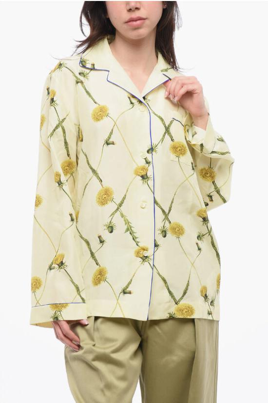  버버리 블라우스 8082986 B8788 SHERBET IP PATTERN Yellow