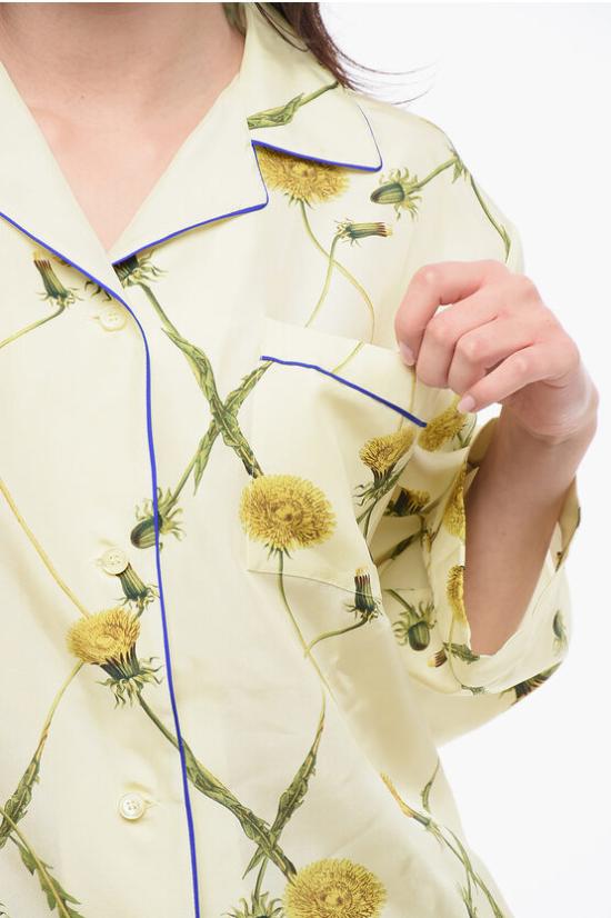  버버리 블라우스 8082986 B8788 SHERBET IP PATTERN Yellow - BURBERRY