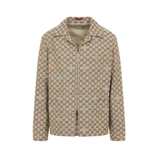 25FW 구찌 캔버스 자켓 833305 ZAS81 2137 CAMEL ORANGE - GUCCI