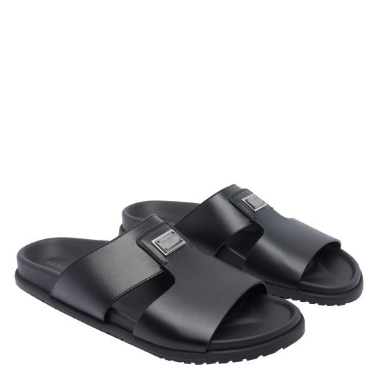 25FW 돌체앤가바나 뮬/슬리퍼 A80506 A9Q6780999 Black - DOLCE & GABBANA