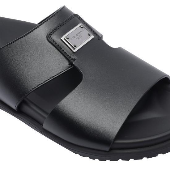 25FW 돌체앤가바나 뮬/슬리퍼 A80506 A9Q6780999 Black - DOLCE & GABBANA