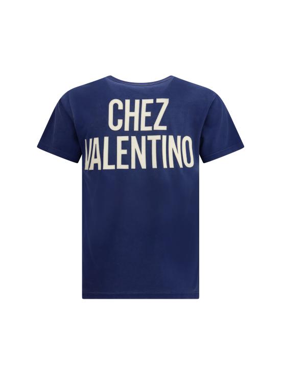 25FW 발렌티노 가라바니 반팔 티셔츠 7V3MG17EAYD AEW BLUE - VALENTINO GARAVANI