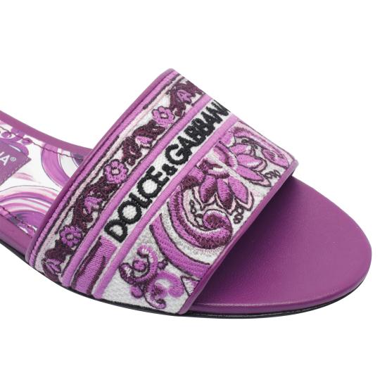 25FW 돌체앤가바나 뮬/슬리퍼 CQ0571 AV804I03TN Purple - DOLCE & GABBANA