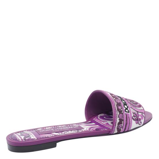 25FW 돌체앤가바나 뮬/슬리퍼 CQ0571 AV804I03TN Purple - DOLCE & GABBANA