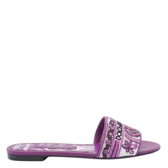 25FW 돌체앤가바나 뮬/슬리퍼 CQ0571 AV804I03TN Purple - DOLCE & GABBANA