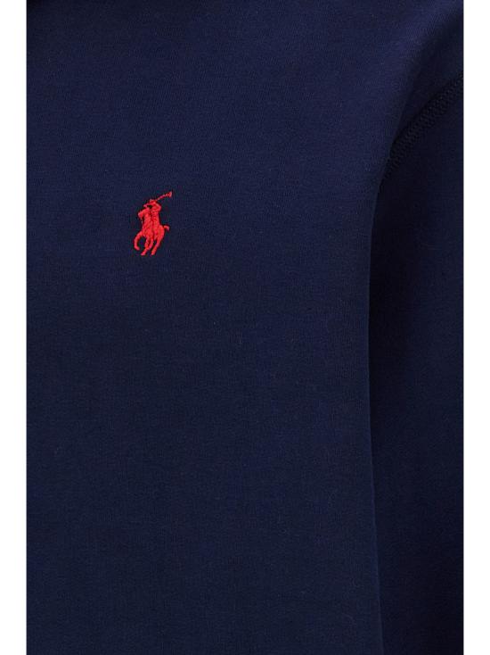 25FW 폴로 랄프로렌 포니 자수 플리스 후드 티셔츠 710766778007 Blue - POLO RALPH LAUREN