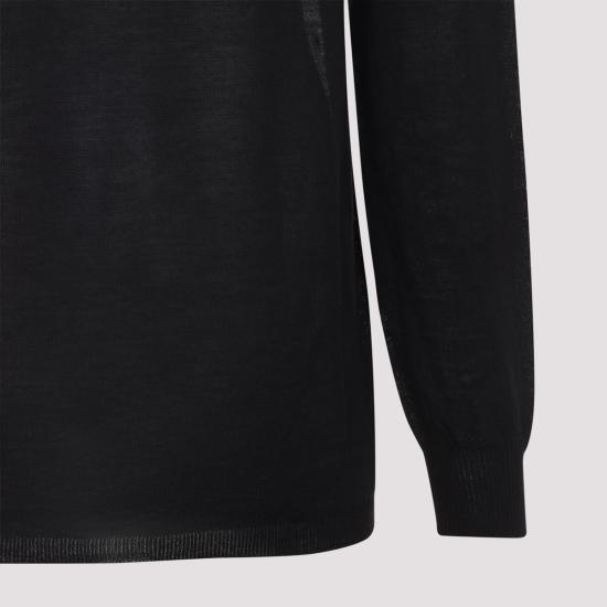 25FW 릭 오웬스 스웨터 RU02E1626 M 09 Black - RICK OWENS
