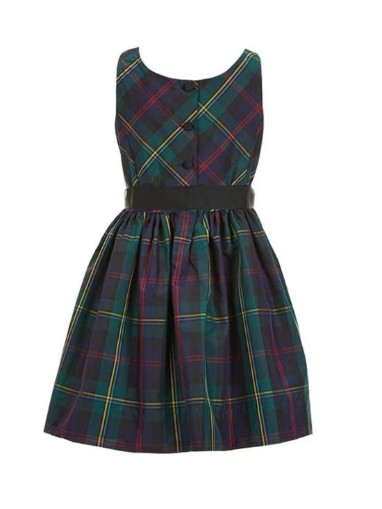  [키즈] 폴로 랄프로렌 원피스 312 919656 001 001 GREEN BLACK MULTI - POLO RALPH LAUREN