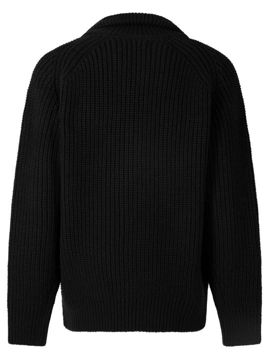 25FW 드리스 반 노튼 집업 니트 0212172707 900 BLACK - DRIES VAN NOTEN