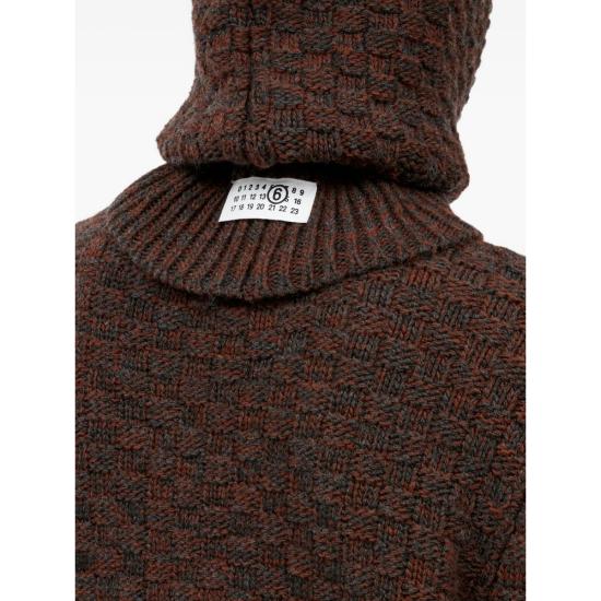 25FW MM6 메종마르지엘라 바라클라바 M13174 SH2TB0005 961 BROWN - MM6 MAISON MARGIELA