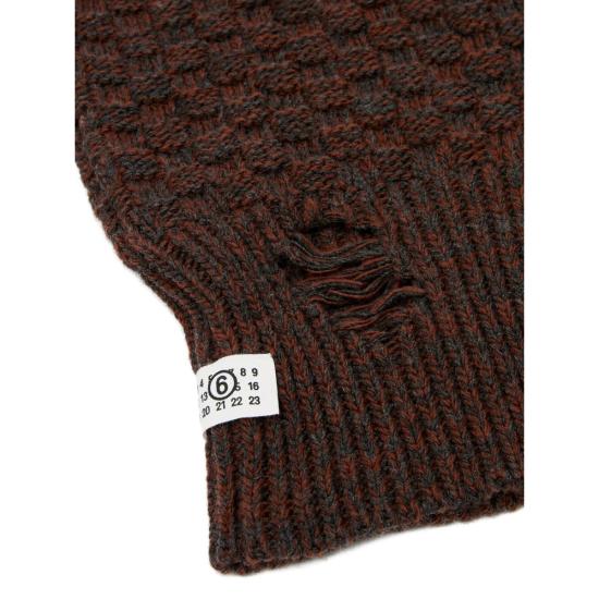 25FW MM6 메종마르지엘라 바라클라바 M13174 SH2TB0005 961 BROWN - MM6 MAISON MARGIELA