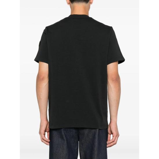 25FW 몽클레어 마운틴 로고 티셔츠 89AUG 8C000 31 998 BLACK - MONCLER