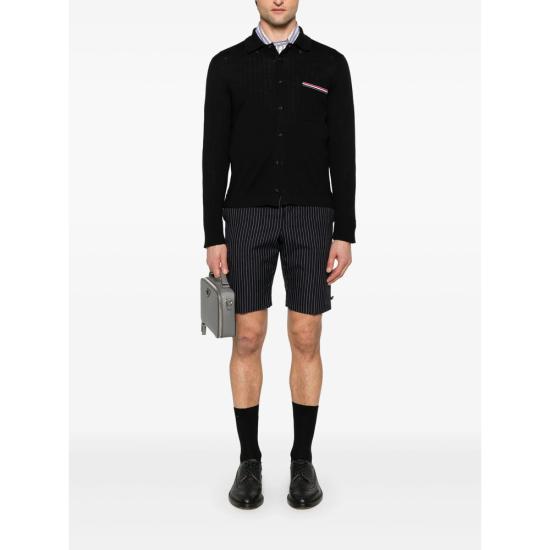 25FW 톰브라운 셔츠 MKL007B Y1051 001 BLACK - THOM BROWNE