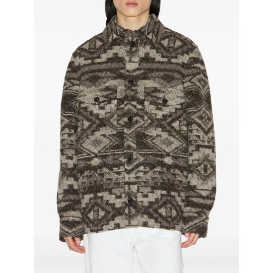 25FW 이자벨마랑 자켓 C3D04H VE0052HG 50DB BLACK GREY - ISABEL MARANT