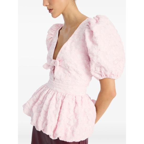 25FW 로테이트 블라우스 114793191 JASCQUARD 191 PINK - ROTATE