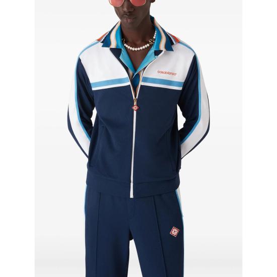 25FW 카사블랑카 트레이닝/조거 팬츠 JTR 192 01 ROUND BLUE WHITE - CASABLANCA