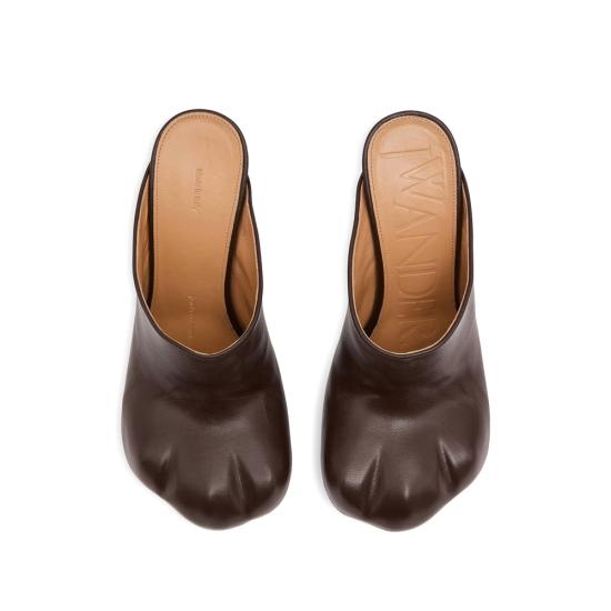 25FW JW앤더슨 힐/펌프스 MU0011 LA0381 631 BROWN - JW ANDERSON
