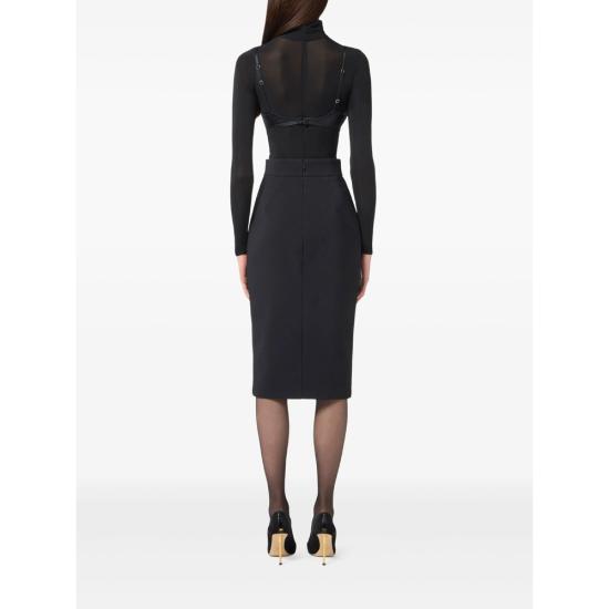 25FW 엘리자베타프랜치 스커트 GO13456E2 110 BLACK - ELISABETTA FRANCHI