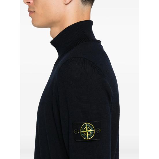 25FW 스톤 아일랜드 터틀넥 155100025 S00C4 V0020 BLUE - STONE ISLAND