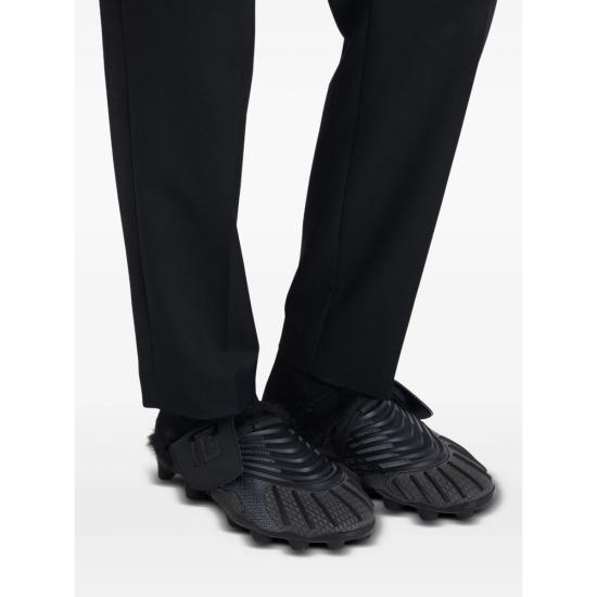 25FW 발망 뮬/슬리퍼 FM1VJ397 TKRT 0PA BLACK - BALMAIN