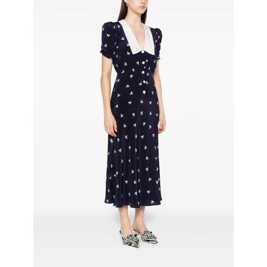 25FW 알레산드라리치 롱 원피스 FABX4113 F4595 1844 BLUE WHITE - ALESSANDRA RICH