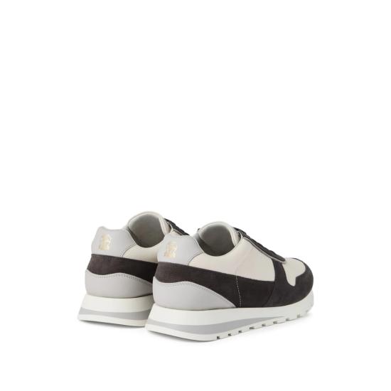 25FW 브루넬로 쿠치넬리 스니커즈 MZUESLA289 CPA80 NEUTRALS BLACK - BRUNELLO CUCINELLI