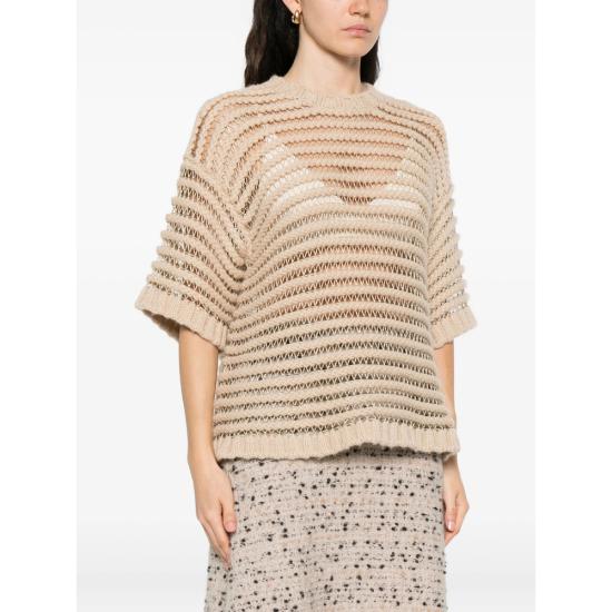 25FW 파비아나 필리피 반팔 티셔츠 MAD215F094 L520 1236 NEUTRALS - FABIANA FILIPPI