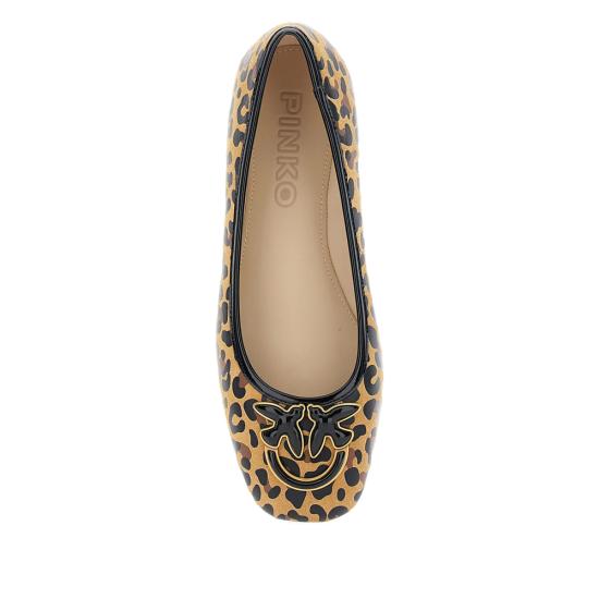 25FW 핑코 플랫 슈즈 SD0379P088 MAX 03 M36 BROWN BLACK - PINKO