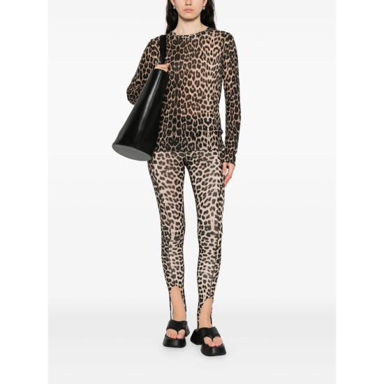 25FW 베이스레인지 긴팔 티셔츠 TTLS BLP LONG SLEEV LEOPA BROWN - BASERANGE