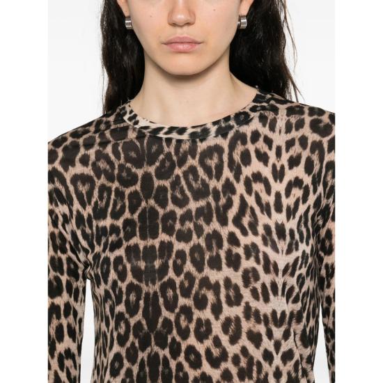 25FW 베이스레인지 긴팔 티셔츠 TTLS BLP LONG SLEEV LEOPA BROWN - BASERANGE