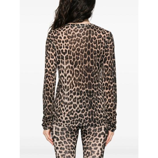 25FW 베이스레인지 긴팔 티셔츠 TTLS BLP LONG SLEEV LEOPA BROWN - BASERANGE