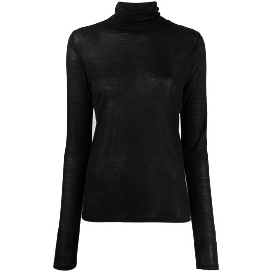 25FW 베이스레인지 긴팔 티셔츠 TOTN BL TURTLENECK BLACK